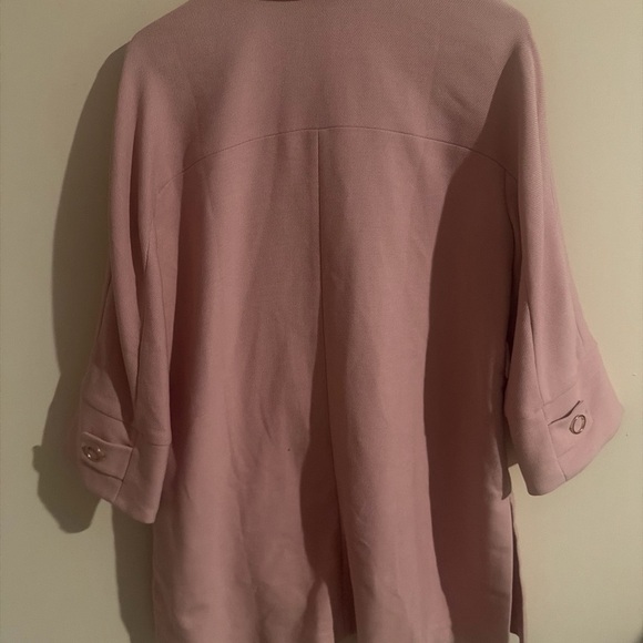 Chic Women's Pink Cape Coat - Picture 5 of 7